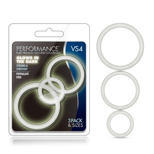 Performance VS4 Premium Silicone Cockrings 3-Pack Set