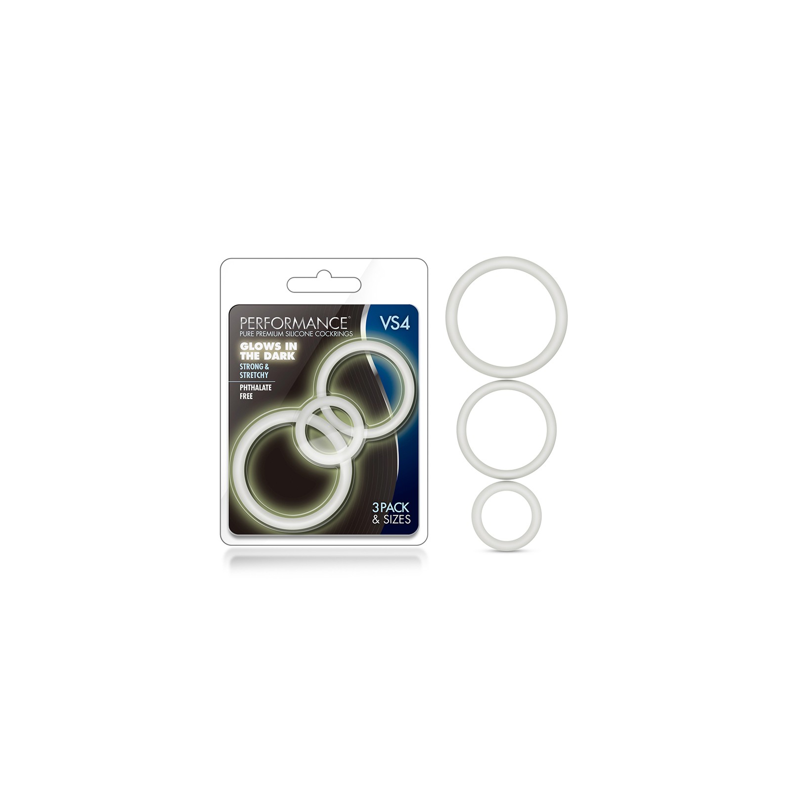 Performance VS4 Premium Silicone Cockrings 3-Pack Set