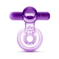 Vibrating Double Strap Cockring for Couple Pleasure