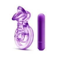 Cockring Vibrador Doble Correa para Placer en Pareja