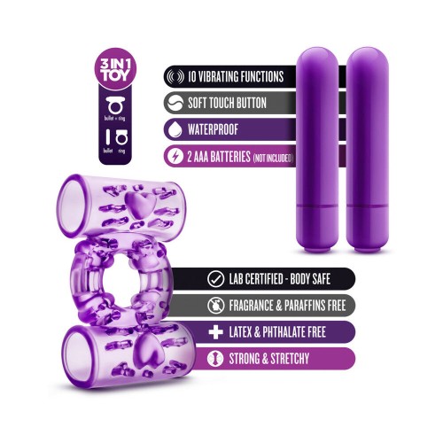 Anillo Vibrador Doble Play con Doble Vibración