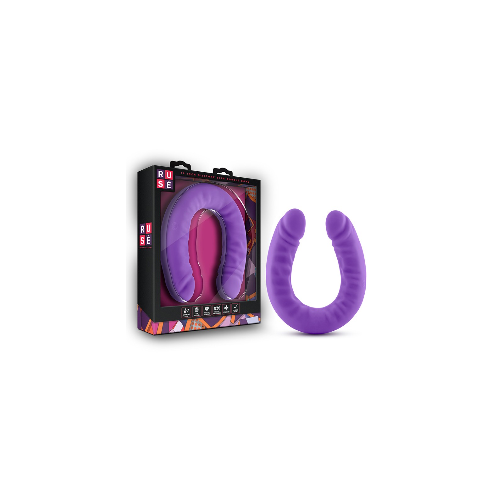 Dildo Doble de Silicona Ruse de 18 Pulgadas para Juego Versátil