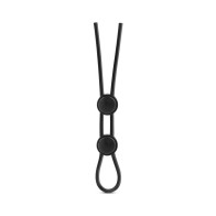 Cockring Doble de Silicona Stay Hard - Negro