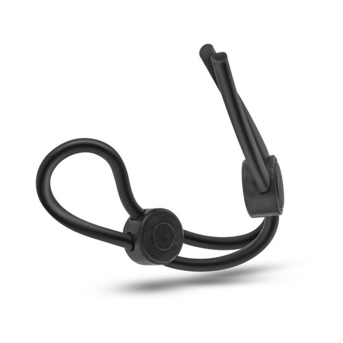 Stay Hard Silicone Double Loop Cockring - Black