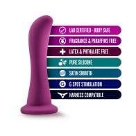 Dildo Curvado Bellatrix Temptasia Ciruela 6.25 pulgadas