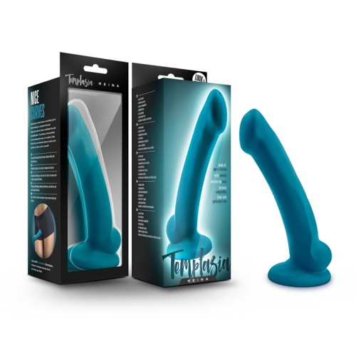 Dildo de Silicona Temptasia Reina 7 in. Teal