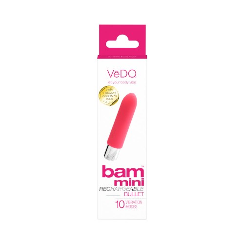 VeDO Bam Mini Rechargeable Bullet Vibe - Foxy Pink