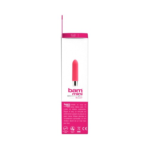 VeDO Bam Mini Vibrador Recargable - Rosa Foxy