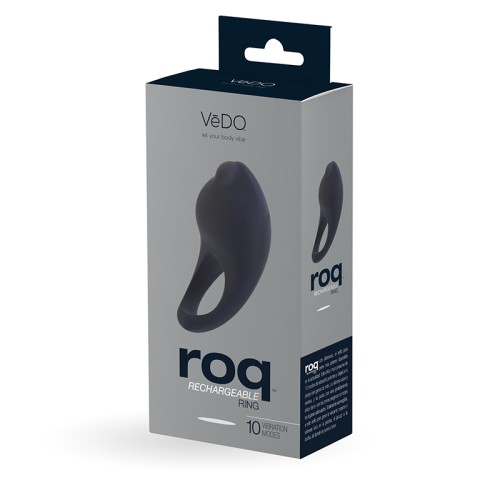 VeDO Roq Rechargeable Ring - Black - Powerful Cock Ring