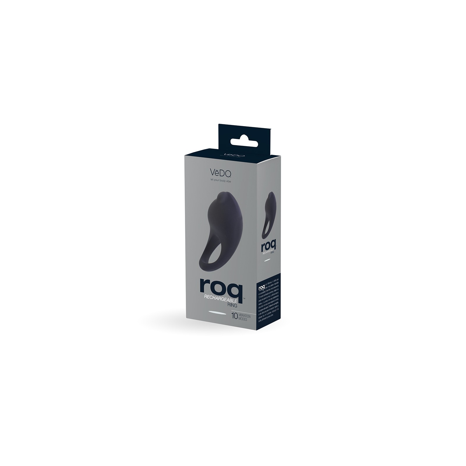 VeDO Roq Rechargeable Ring - Black - Powerful Cock Ring