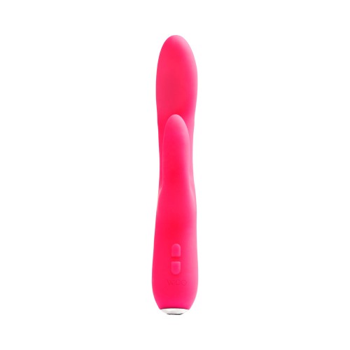 VeDO Rockie Vibrador Dual Recargable Rosa Foxy