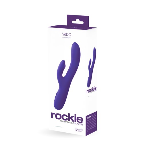 VeDO Rockie Vibrador Doble Recargable - Into You Indigo