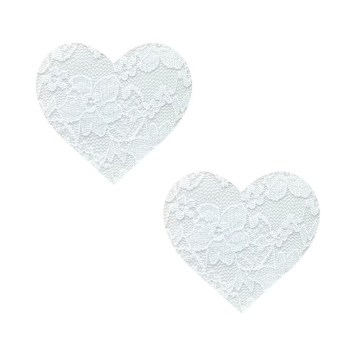 Neva Nude Heart Lace Nipple Covers