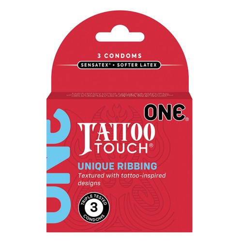 Tattoo Touch Unique Ribbed Condoms