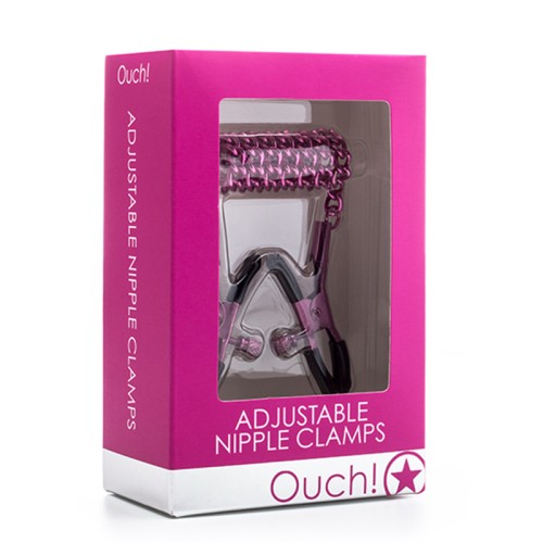 Ouch! Adjustable Metal Nipple Clamps - Thrill Your Senses