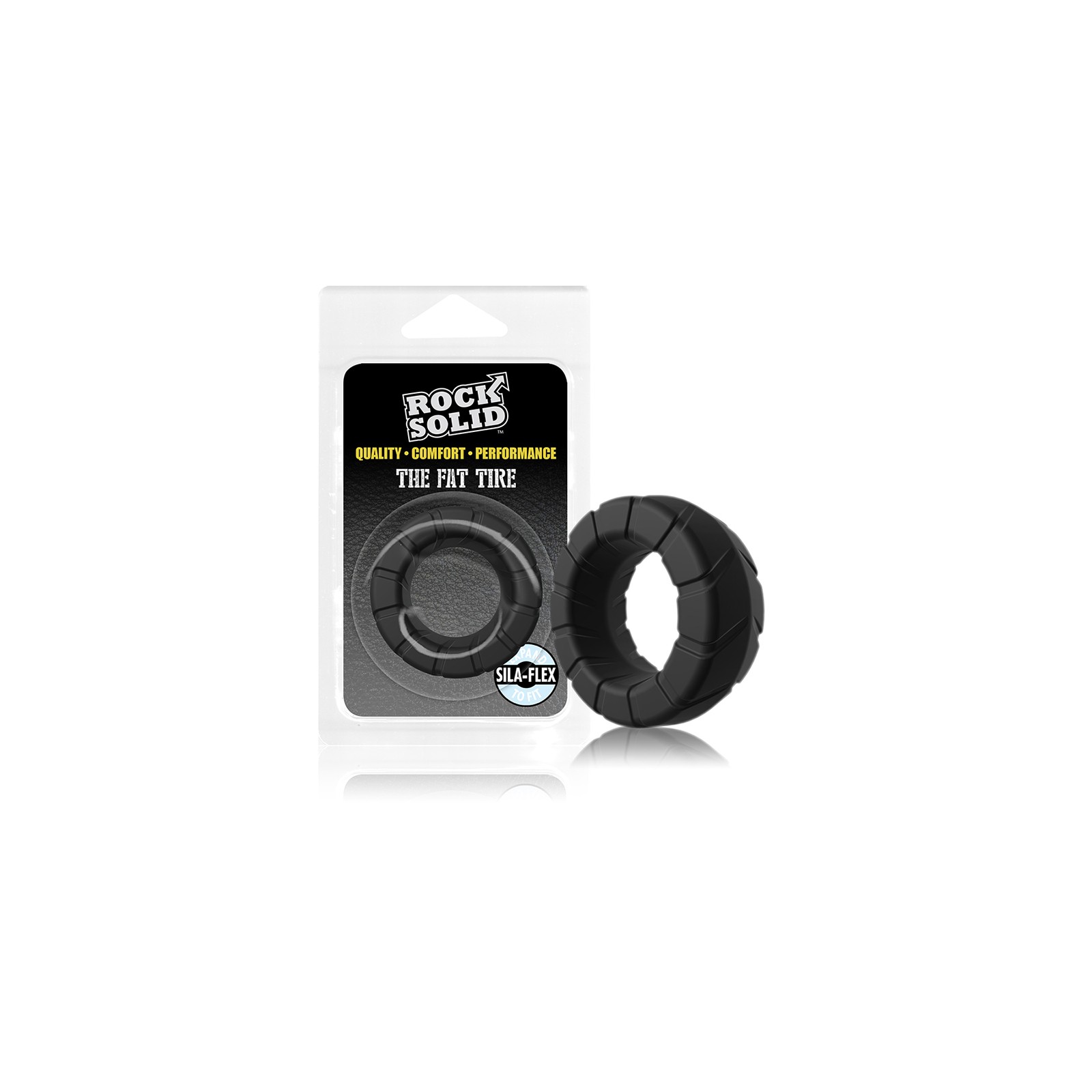 Anillo para el Pene Rock Solid Silaflex Fat Tire Confort y Rendimiento