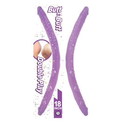 Dildo Doble Juego Butt To Butt 18in Lavanda