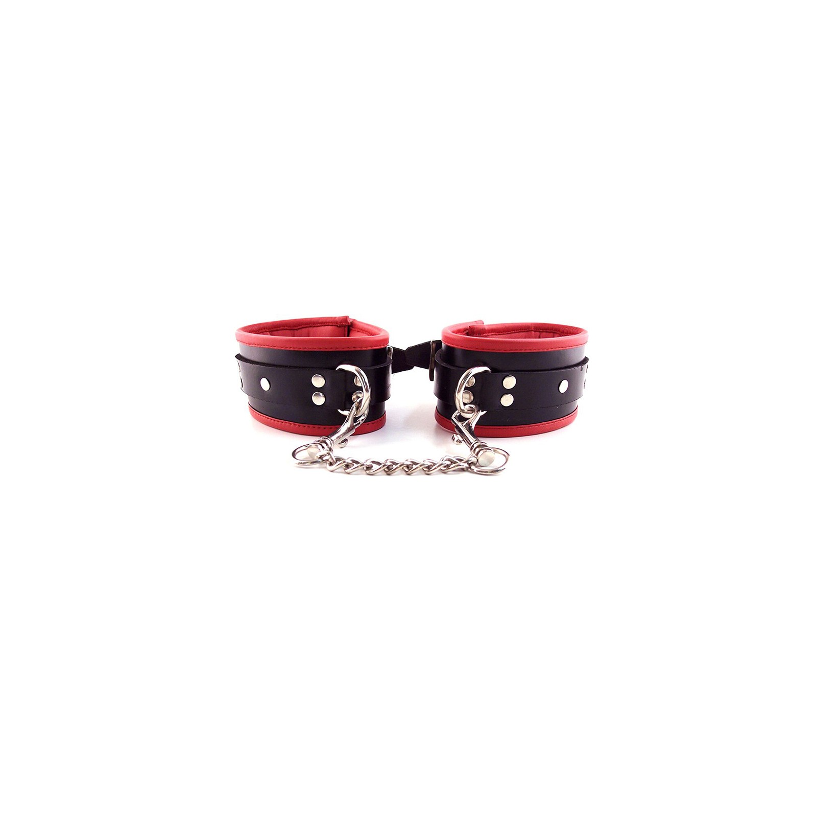 Rouge Padded Ankle Cuff - Black/Red