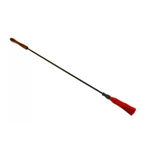 Rouge Wooden Handle Riding Crop for BDSM Fun