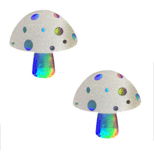 Neva Nude Mushroom Holographic Nipple Covers