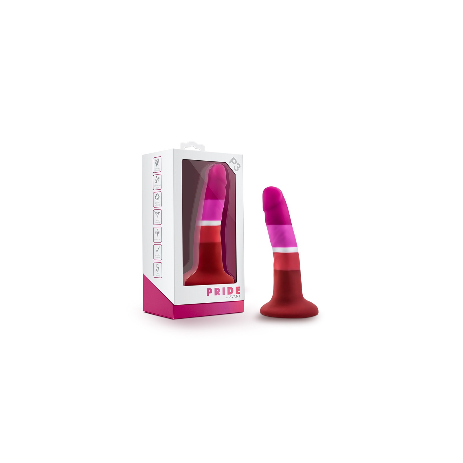 Avant Pride P3 Beauty Silicone Dildo for Unique Pleasure