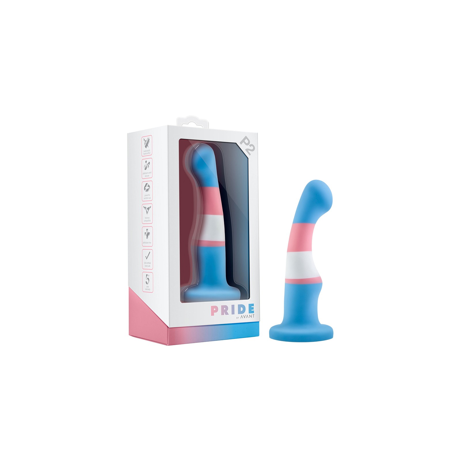 Avant Pride P2 True Blue Silicone Dildo