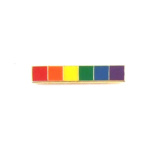 Gaysentials Rainbow Bar Lapel Pin for Pride