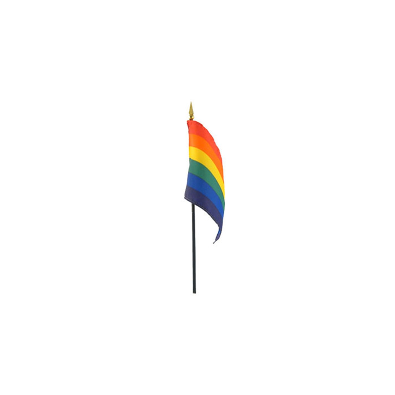 Gaysentials Rainbow Stick Flag 4x6