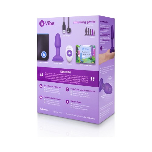 Plug Rimming Petite Rotativo y Vibrante b-Vibe