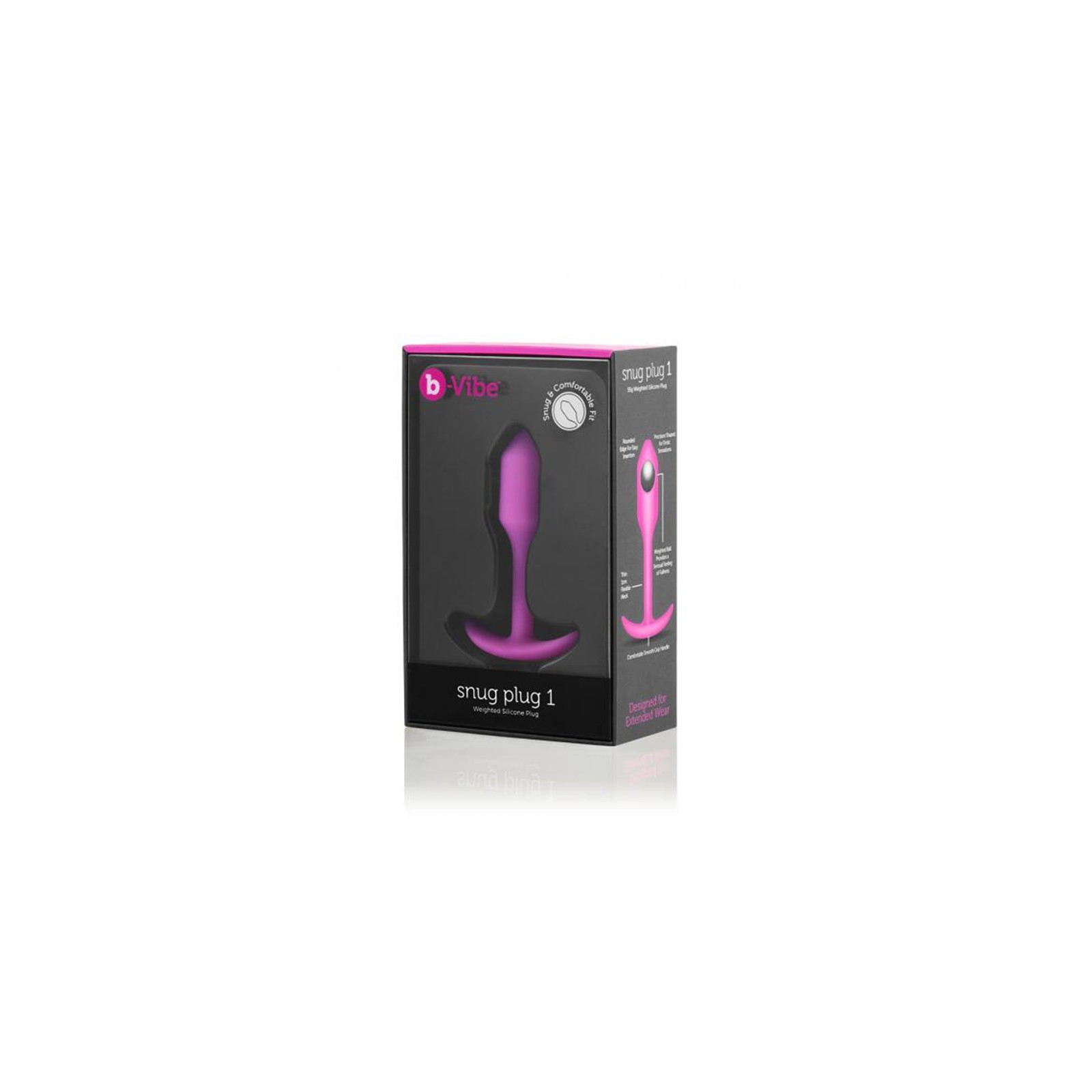 b-Vibe Snug Plug 1 - Fuchsia