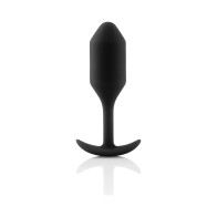 Plug Anal de Silicona con Peso Negro - Placer Discreto