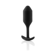 Plug Anal de Silicona con Peso Negro - Placer Discreto