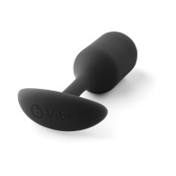 Weighted Silicone Anal Plug Black - Discreet Pleasure