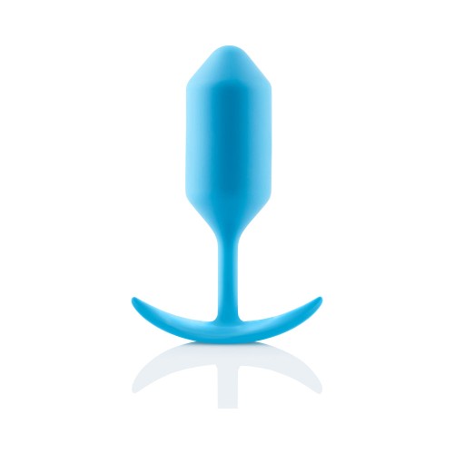 b-Vibe Snug Plug 3 Weighted Silicone Anal Plug Teal