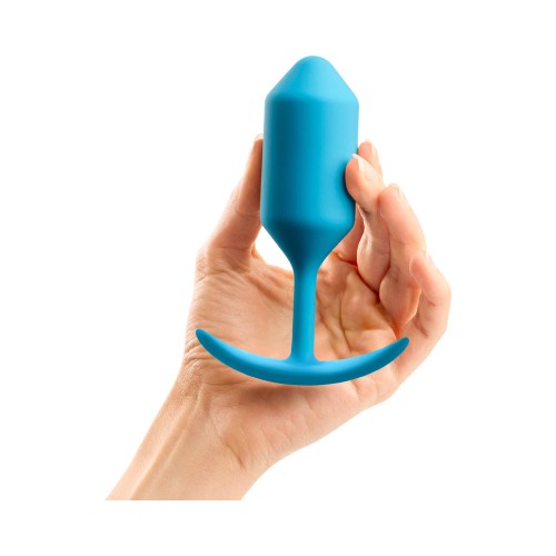 b-Vibe Snug Plug 3 Weighted Silicone Anal Plug Teal