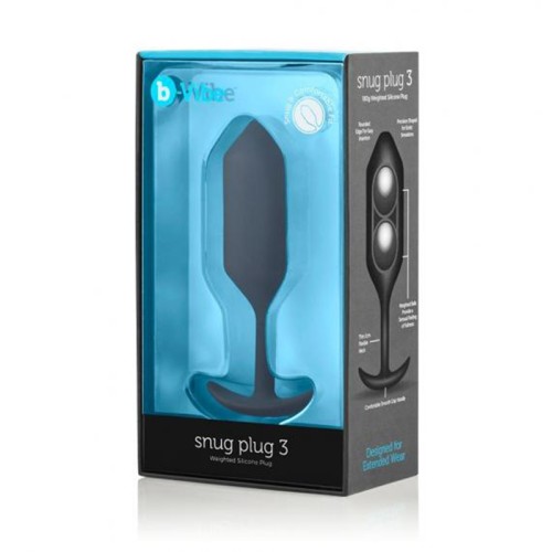 b-Vibe Snug Plug 3 Weighted Silicone Anal Plug