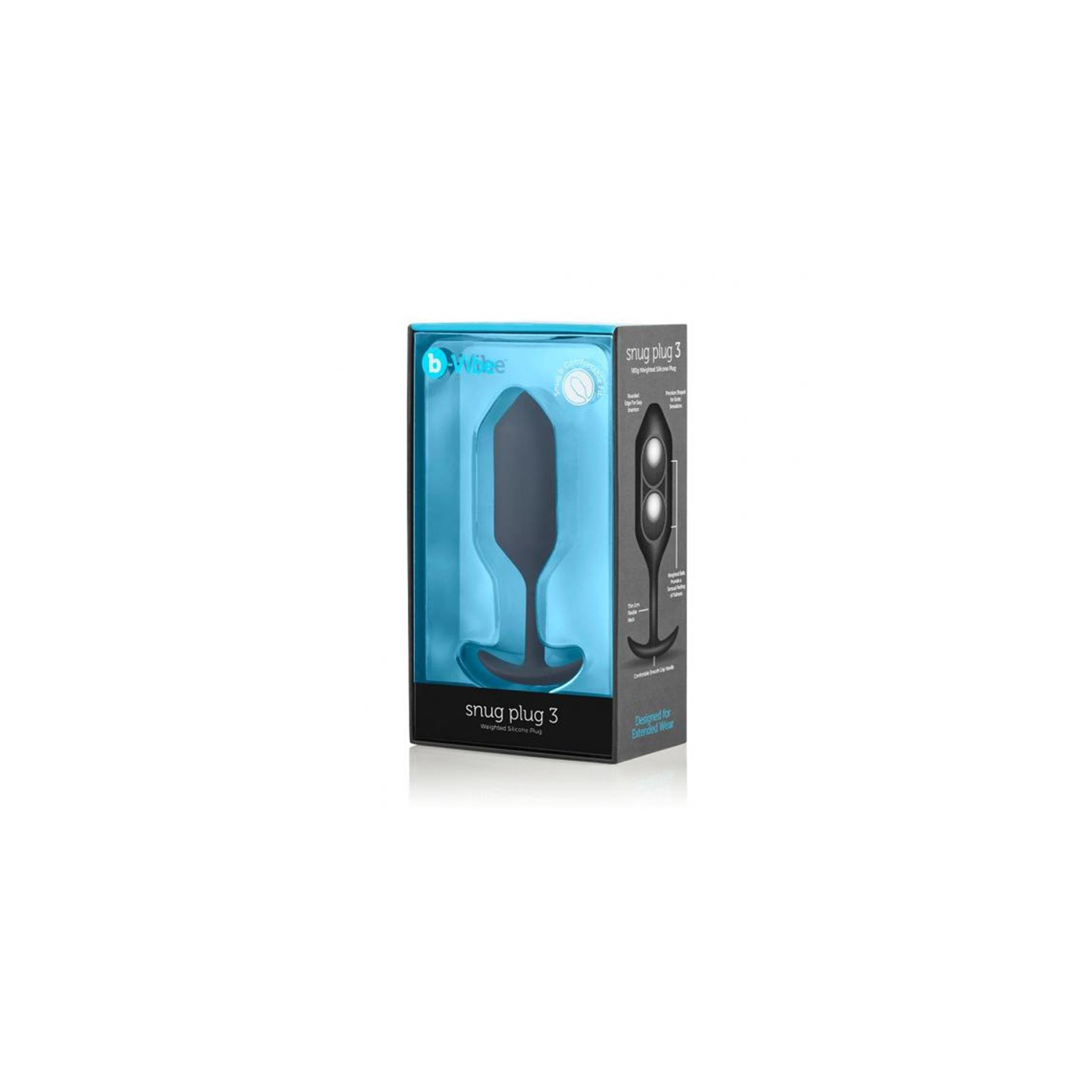 Plug Anal de Silicona Pesado b-Vibe Snug Plug 3