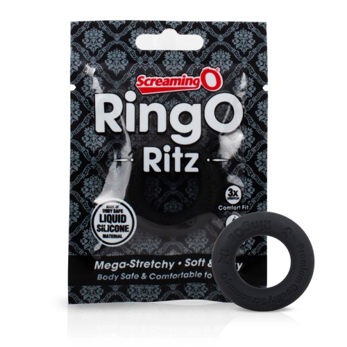 Screaming O RingO Ritz Black Cock Ring for Enhancement