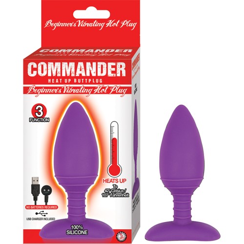 Plug Anal Calentador Commander para Principiantes - Sensaciones Cálidas