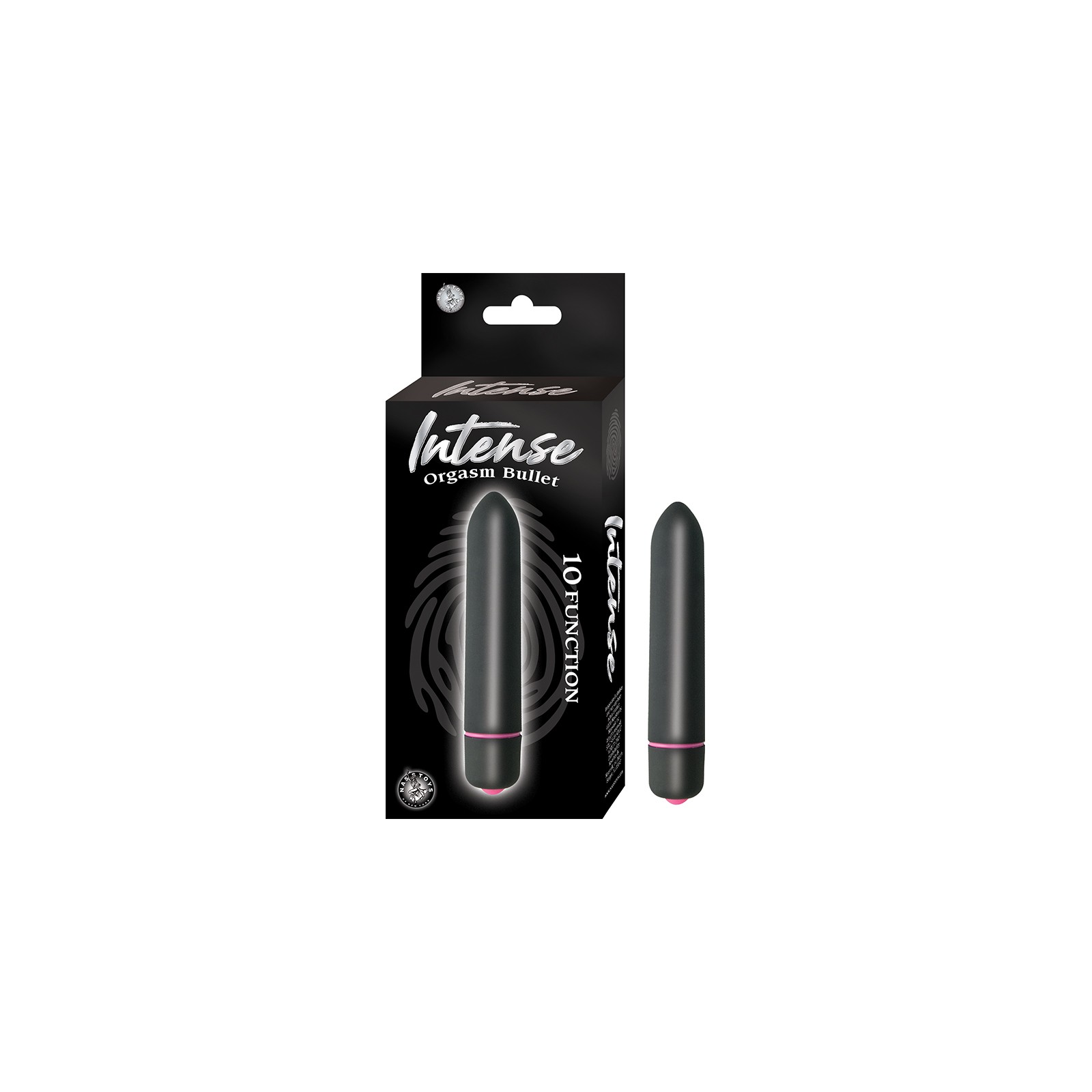 Intense Orgasm Bullet 10 Function Waterproof Black - Ultimate Pleasure