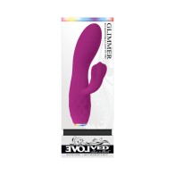 Evolved Glimmer Rechargeable Silicone Dual Stimulator