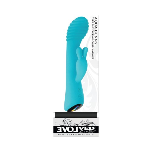 Evolved Aqua Bunny Rechargeable Rabbit Vibrator