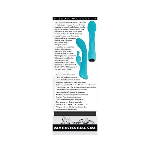 Vibrador Conejito Recargable Evolved Aqua Bunny