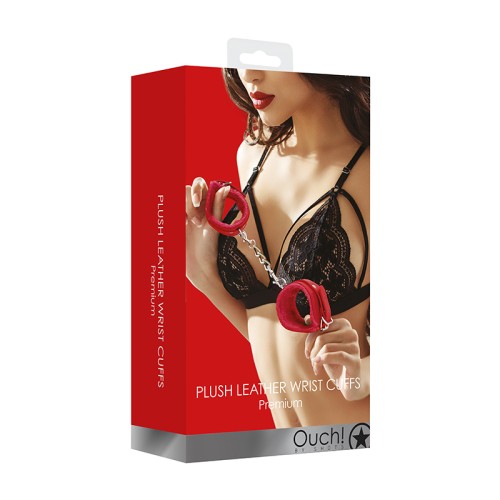 Esposas de Cuero Premium Ouch! para Juegos BDSM