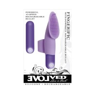 Evolved Fingerific Rechargeable Silicone Finger Vibrator Purple