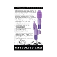 Evolved Fingerific Vibrador de Silicona Recargable para Dedos Púrpura