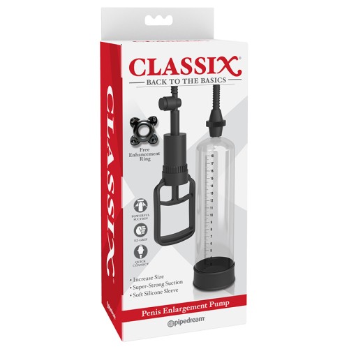 Pipedream Classix Penis Enlargement Pump Clear/Black