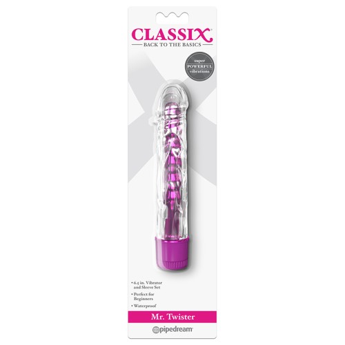 Pipedream Classix Mr. Twister Vibrador y Juego de Manga Rosa