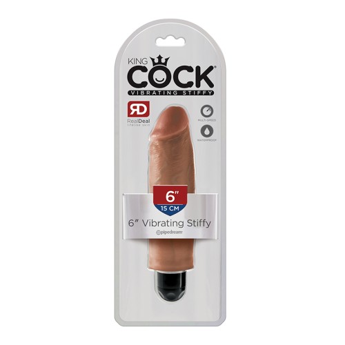 Pipedream King Cock Dildo Realista Vibrador de 6"