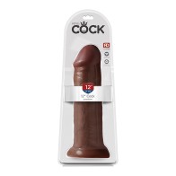 Pipedream King Cock 12 in. Realistic Dildo with Suction Cup Brown